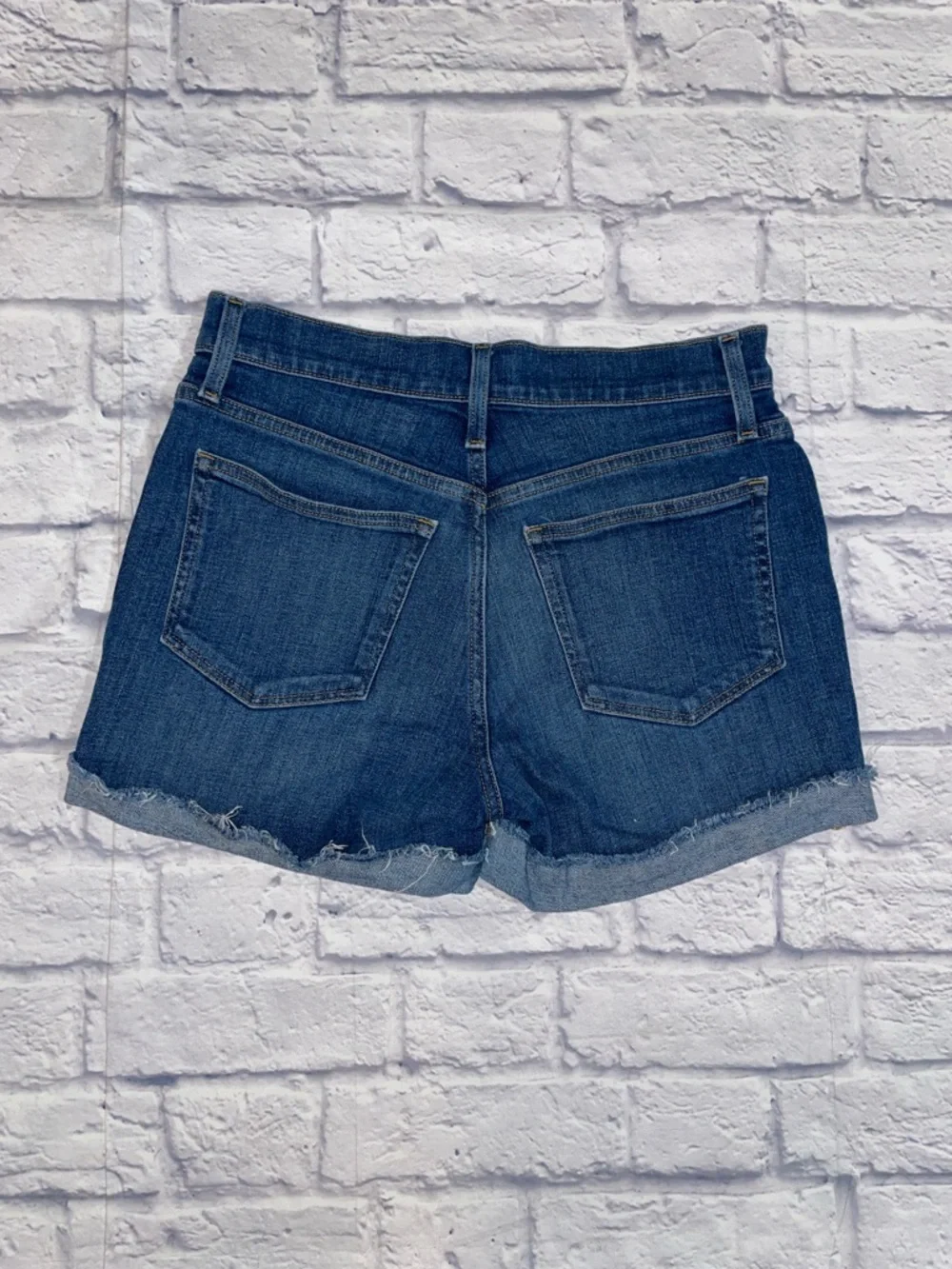 J Crew Classic denim short in dark Pacific blue wash. Size 28